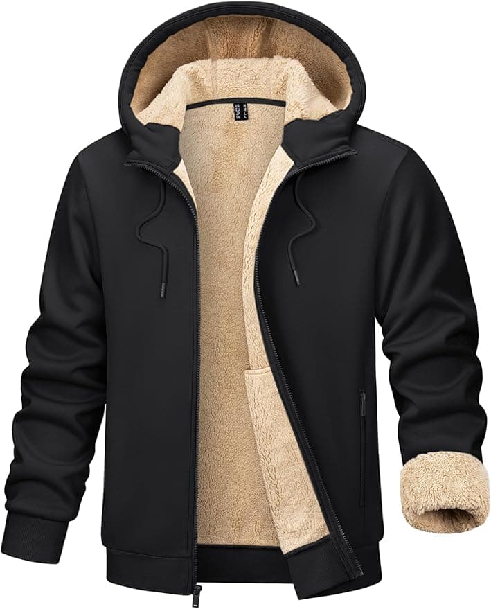 Men's Hoodie Winter Full Zip Heavyweight