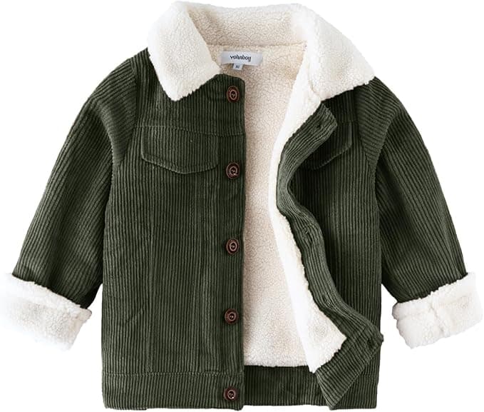 Baby Boy Corduroy Jacket (Fleece Winter)